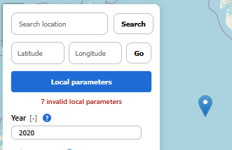 Missing local parameters